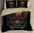 Skull On The Wings Bedding Set DQB07182007-TQH-BEDDING SETS-TQH-Twin-Vibe Cosy™
