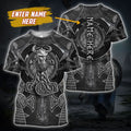 Customized Name Viking 3D All Over Printed Unisex Shirts