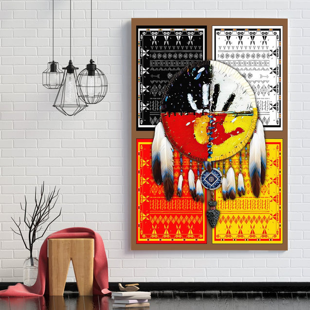 Native American  Poster Vertical 3D Printed