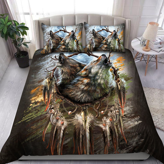 Wolf 3D All Over Printed Bedding Set