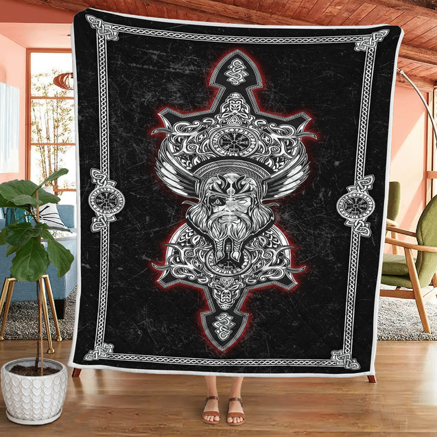 Viking 3D All Over Printed Quilt