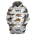 3D All Over Print Alligator & Crocodile Hoodie-Apparel-6teenth World-Hoodie-S-Vibe Cosy™