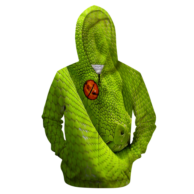 3D AOP Snake Shirt-Apparel-6teenth World-Zip-up Hoodie-S-Vibe Cosy™