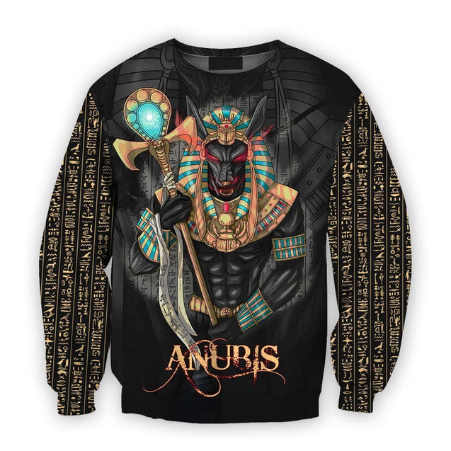 All Over Printed Anubis Shirts H219B-Apparel-HbArts-Sweatshirt-S-Vibe Cosy™