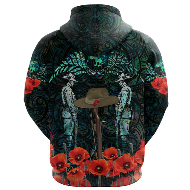 Premium Anzac Day Lest We Forget New Zealand Maori Culture 3D Printed Unisex Shirts TN