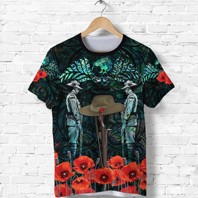 Premium Anzac Day Lest We Forget New Zealand Maori Culture 3D Printed Unisex Shirts TN