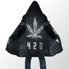 420 Black Hoodie Coat for Men and Woman HAC270308-Apparel-SUN-Hooded Blanket-S-Vibe Cosy™