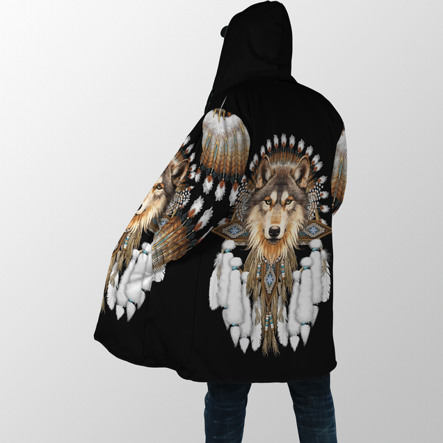 Native American Wolf 3D All Over Printed Shirts MP18052001-Apparel-MP-Hoodie-S-Vibe Cosy™