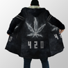 420 Black Hoodie Coat for Men and Woman HAC270308-Apparel-SUN-Hooded Blanket-S-Vibe Cosy™