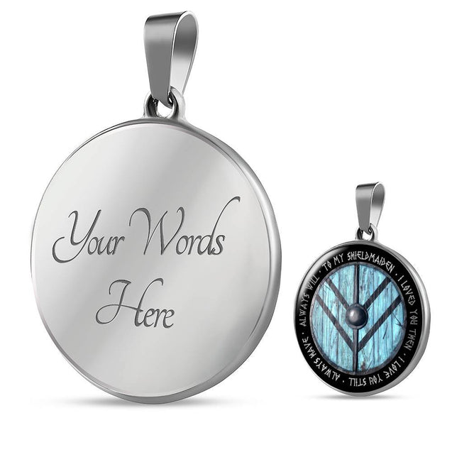To My ShieldMaiden - I loved you then I love you still NL42-Jewelry-HP Arts-Luxury Necklace (Silver)-No-Vibe Cosy™