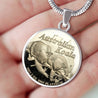 Australia Koala Coin Necklace NN8-NECKLACES-HP Arts-Luxury Necklace (Silver)-Vibe Cosy™