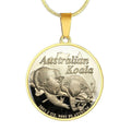 Australia Koala Coin Necklace NN8-NECKLACES-HP Arts-Luxury Necklace (Gold)-Vibe Cosy™