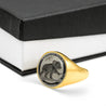 Koala Coin Ring Australia 02 K5-RINGS-HP Arts-18K Gold Finish Signet Ring-Vibe Cosy™