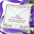 Bonus Daughter Gift - Life Gave Me Gift of You Infinity Necklace