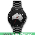 Australia Watch - Australia Cultural (Mens/Womens) Leather-Steel Watch A3-LEATHER-STEEL WATCHES-HP Arts-Mens 40mm-Metal Link-Vibe Cosy™