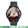 AUSTRALIA KANGAROO & KOALA LEATHER/STEEL WATCH K5-LEATHER-STEEL WATCHES-HP Arts-Mens 40mm-Black-Vibe Cosy™