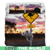 Australian Bedding Set - Koala And Kangaroo Sign™ K5-BEDDING SETS-HP Arts-Bedding Set-King-Beige-Vibe Cosy™