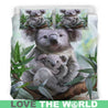 AUSTRALIA KOALA BEDDING SET 02 K7-BEDDING SETS-HP Arts-Bedding Set - Beige - AUSTRALIA KOALA BEDDING SET 02 E7 W-King-Vibe Cosy™