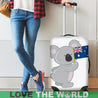 Australia- Koala Flag Luggage Cover NN8-LUGGAGE COVERS-HP Arts-Luggage Covers - AUSTRALIA- KOALA FLAG LUGGAGE COVER NN8-Small 18-22 in / 45-55 cm-Vibe Cosy™