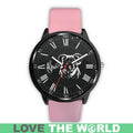 AUSTRALIA KOALA LEATHER/STEEL WATCH R1-LEATHER-STEEL WATCHES-HP Arts-Mens 40mm-Pink-Vibe Cosy™