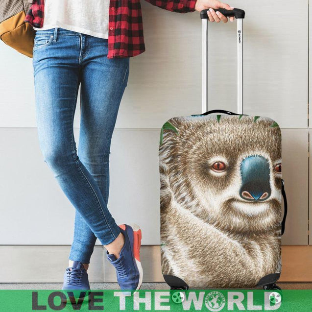 Australia- Koala Luggage Cover 01 NN8-LUGGAGE COVERS-HP Arts-Luggage Covers - AUSTRALIA- KOALA LUGGAGE COVER 01 NN8-Small 18-22 in / 45-55 cm-Vibe Cosy™