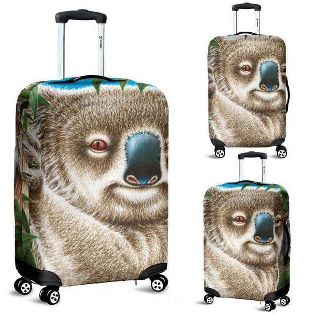 Australia- Koala Luggage Cover 01 NN8-LUGGAGE COVERS-HP Arts-Luggage Covers - AUSTRALIA- KOALA LUGGAGE COVER 01 NN8-Small 18-22 in / 45-55 cm-Vibe Cosy™