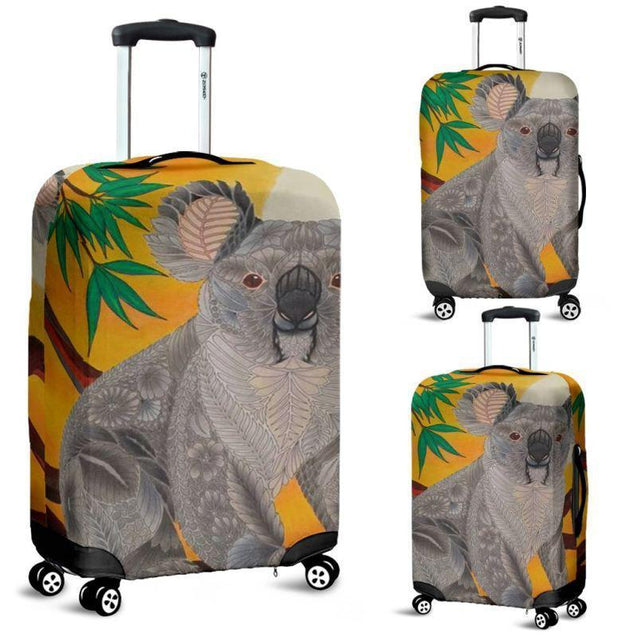 Australia- Koala Luggage Cover 02 NN8-LUGGAGE COVERS-HP Arts-Luggage Covers - AUSTRALIA- KOALA LUGGAGE COVER 02 NN8-Small 18-22 in / 45-55 cm-Vibe Cosy™