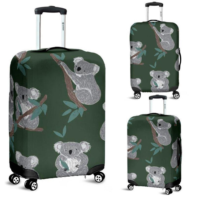 Australia- Koala Pattern Luggage Cover NN8-LUGGAGE COVERS-HP Arts-Luggage Covers - AUSTRALIA- KOALA PATTERN LUGGAGE COVER NN8-Small 18-22 in / 45-55 cm-Vibe Cosy™