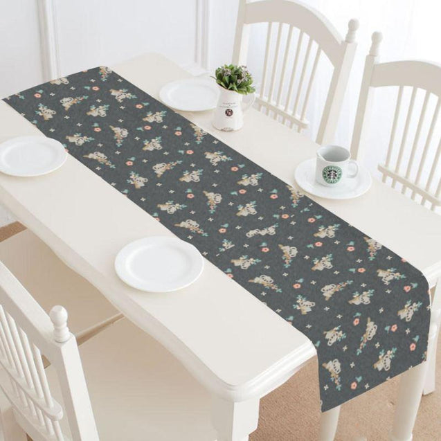 AUSTRALIA KOALA TABLE RUNNERS S12-TABLE RUNNERS-HP Arts-One Size-AUSTRALIA KOALA TABLE RUNNERS S12 Table Runner 14x72 inch-Vibe Cosy™