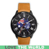 AUSTRALIA MAP KOALA LEATHER/STEEL WATCH R1-LEATHER-STEEL WATCHES-HP Arts-Mens 40mm-Brown-Vibe Cosy™