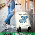 AUSTRALIAN LOVE KOALA LUGGAGE COVER K5-LUGGAGE COVERS-HP Arts-Luggage Covers - AUSTRALIAN LOVE KOALA LUGGAGE COVER C1-Small 18-22 in / 45-55 cm-Vibe Cosy™