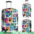 AUSTRALIAN STAMPS LUGGAGE COVER K5-LUGGAGE COVERS-HP Arts-Luggage Covers - AUSTRALIAN STAMPS LUGGAGE COVER C1-Small 18-22 in / 45-55 cm-Vibe Cosy™