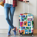 AUSTRALIAN STAMPS LUGGAGE COVER K5-LUGGAGE COVERS-HP Arts-Luggage Covers - AUSTRALIAN STAMPS LUGGAGE COVER C1-Small 18-22 in / 45-55 cm-Vibe Cosy™
