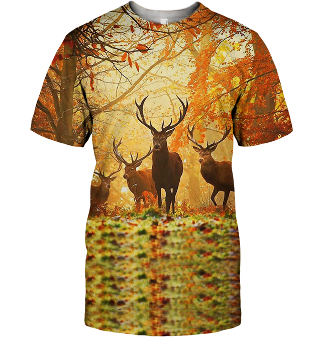 3D AOP Deer Hunting Shirt-Apparel-6teenth World-T-Shirt-S-Vibe Cosy™