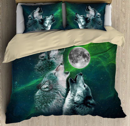 Wolf 3D All Over Printed Bedding Set
