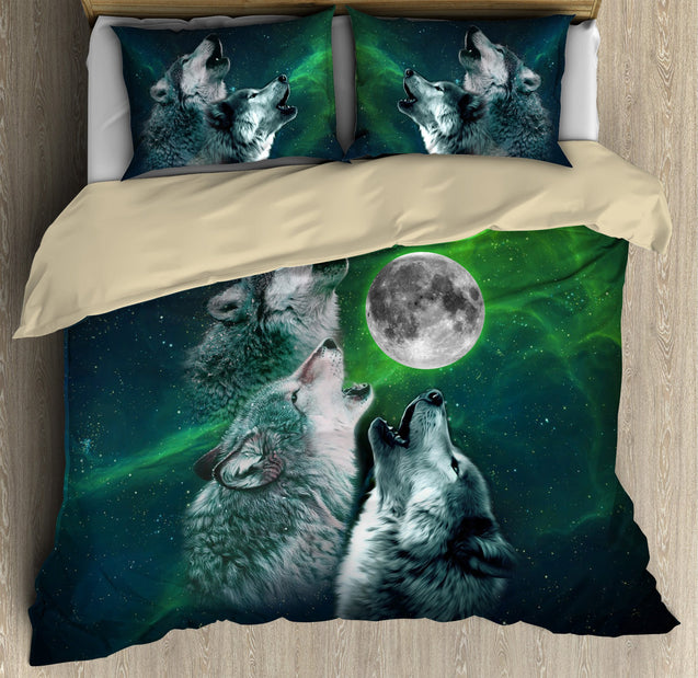 Wolf 3D All Over Printed Bedding Set