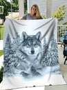 Wolf 3D All Over Printed Blanket