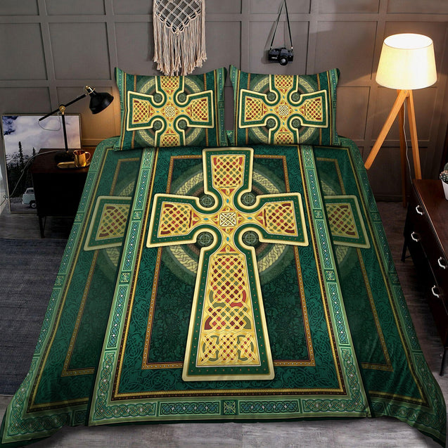 Irish Cross Saint Patrick's Day 3D All Over Printed Bedding Set