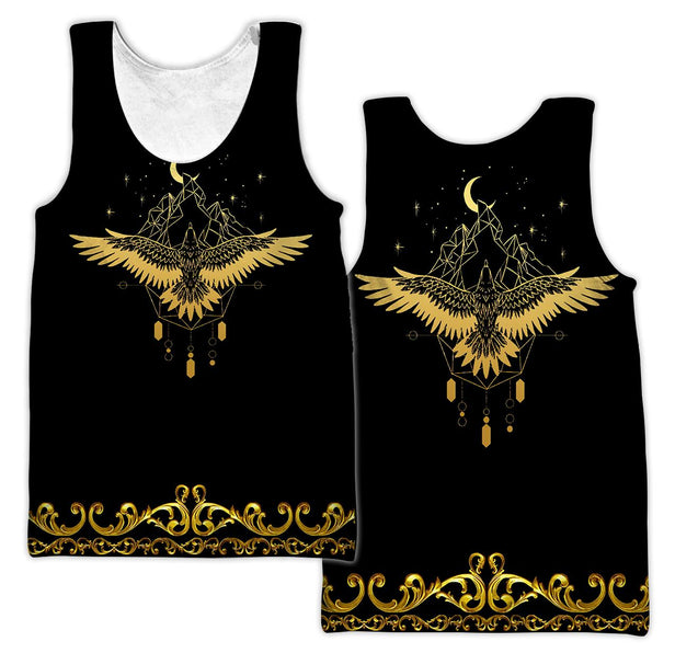 Gold Eagle Pattern Hoodie 3D All Over Printed Shirts For Men LAM2015091-LAM