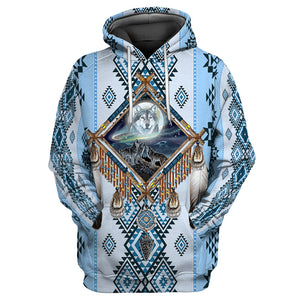 Wolf Native American 3D All Over Printed Unisex Shirts No 11