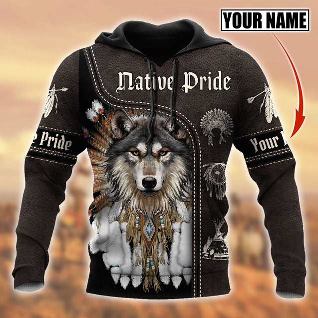 Customize Name Native American Pride 3D All Over Printed Unisex Shirt