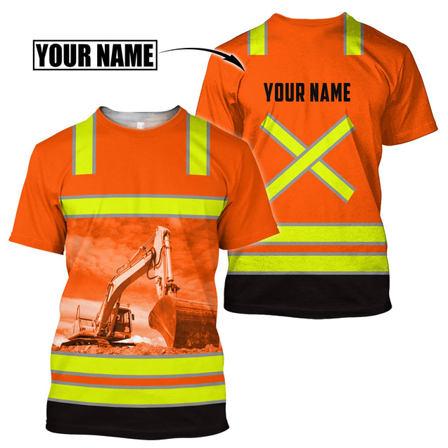 Customize Name Heavy Equipment Operator 3D All Over Printed Unisex Shirt