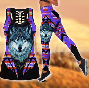 Native American 3D All Over Printed Legging + Hollow Tank