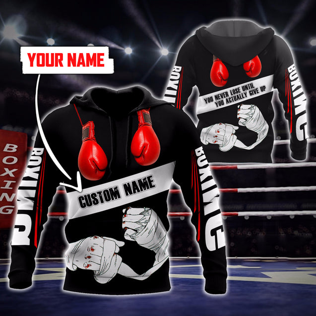 Custom Name Boxing 3D All Over Printed Unisex Shirts