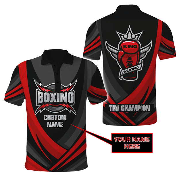 Customize Name Boxing 3D All Over Printed Unisex Shirts