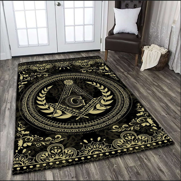 Freemasonry 3D All Over Printed Rug