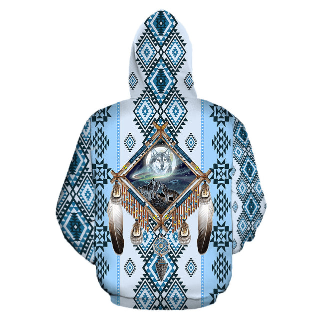 Wolf Native American 3D All Over Printed Unisex Shirts No 11