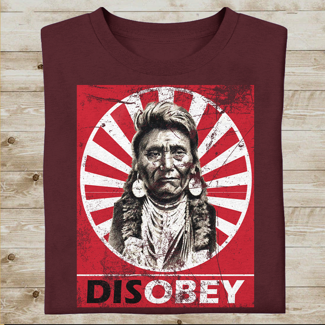 Vibecosy Disobey Native American T-Shirt VP08022204