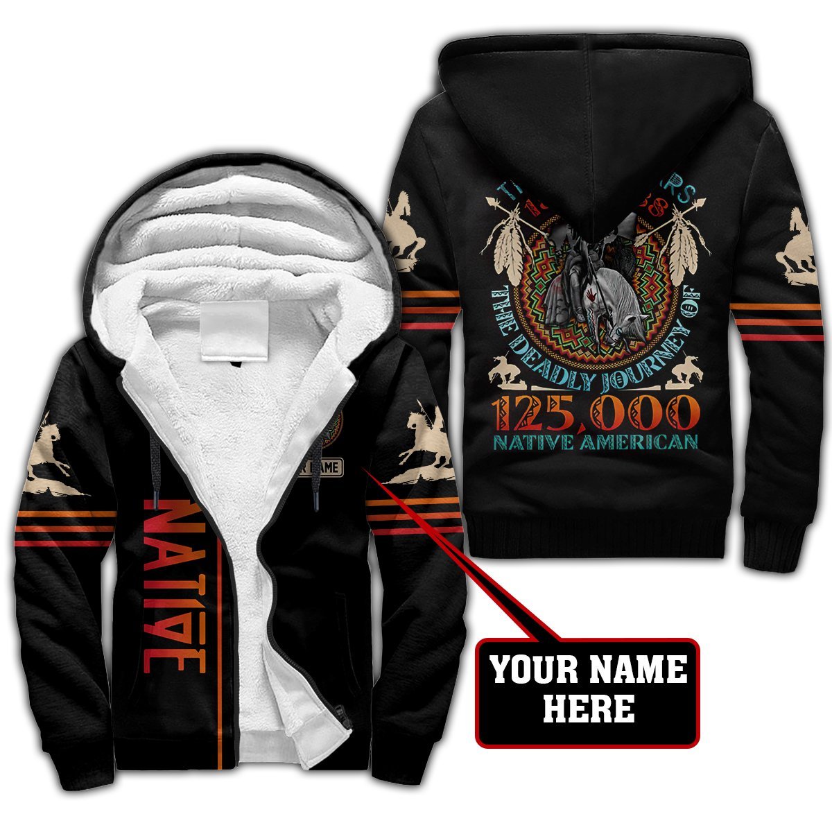 Custom Name Native American 3D All Over Printed Unisex Shirts