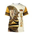 Custom Name August King Lion 3D All Over Printed Unisex Shirts
